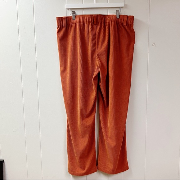 NWOT HALARA High Waisted Ribbed Corduroy Pants SIZE XL Pockets Casual - Picture 7 of 10